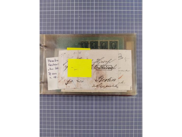 1853/1970 (ca.), interessante Sammlung “Schiffspost der Ostsee” mit Schwerpunkt bei den Anlandungsstempeln, ca 130 Briefe, Ka