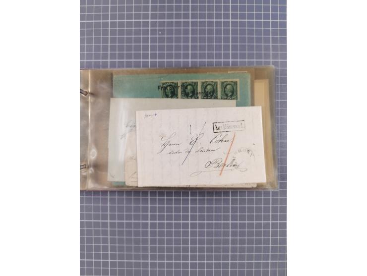 1853/1970 (ca.), interessante Sammlung “Schiffspost der Ostsee” mit Schwerpunkt bei den Anlandungsstempeln, ca 130 Briefe, Ka