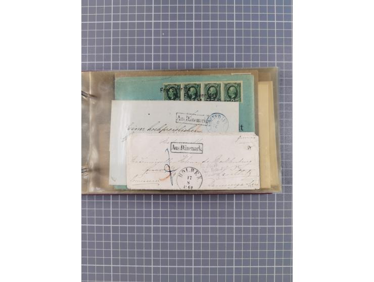 1853/1970 (ca.), interessante Sammlung “Schiffspost der Ostsee” mit Schwerpunkt bei den Anlandungsstempeln, ca 130 Briefe, Ka