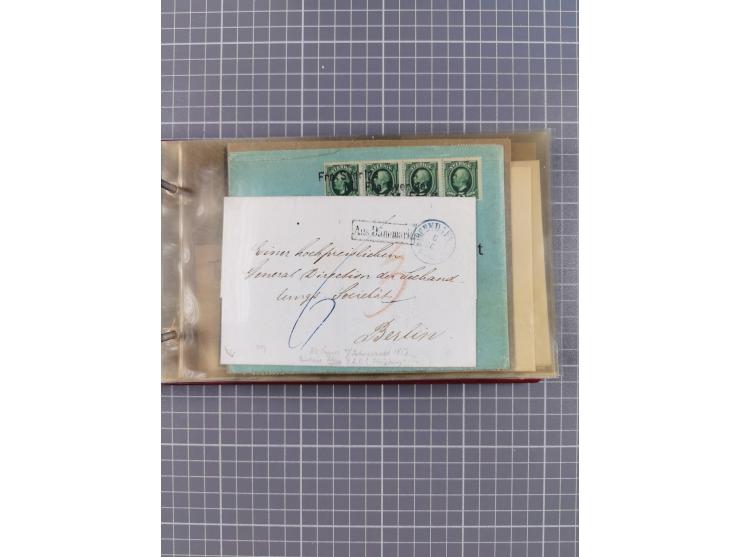 1853/1970 (ca.), interessante Sammlung “Schiffspost der Ostsee” mit Schwerpunkt bei den Anlandungsstempeln, ca 130 Briefe, Ka