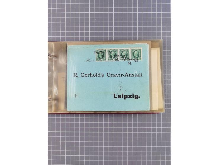 1853/1970 (ca.), interessante Sammlung “Schiffspost der Ostsee” mit Schwerpunkt bei den Anlandungsstempeln, ca 130 Briefe, Ka