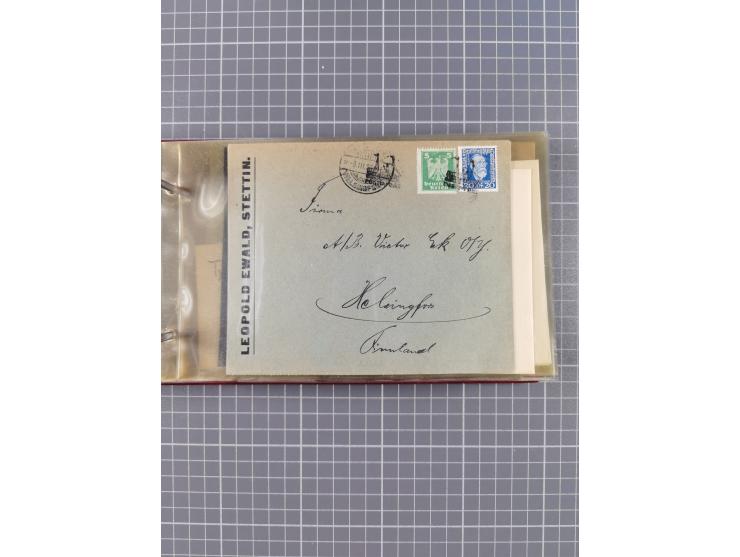 1853/1970 (ca.), interessante Sammlung “Schiffspost der Ostsee” mit Schwerpunkt bei den Anlandungsstempeln, ca 130 Briefe, Ka