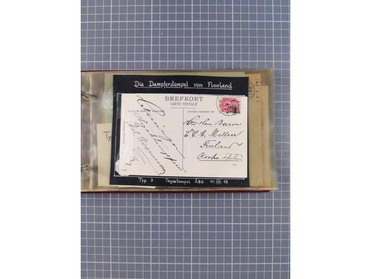 1853/1970 (ca.), interessante Sammlung “Schiffspost der Ostsee” mit Schwerpunkt bei den Anlandungsstempeln, ca 130 Briefe, Ka