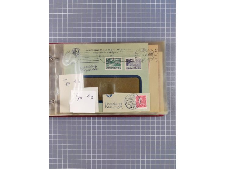 1853/1970 (ca.), interessante Sammlung “Schiffspost der Ostsee” mit Schwerpunkt bei den Anlandungsstempeln, ca 130 Briefe, Ka