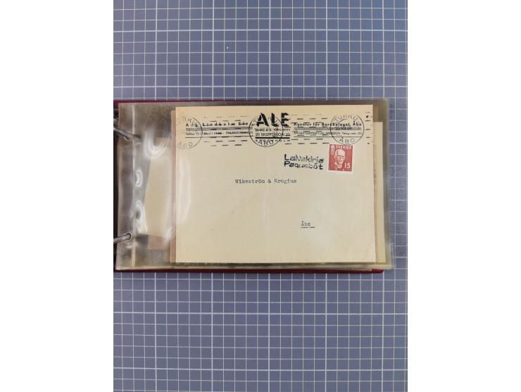 1853/1970 (ca.), interessante Sammlung “Schiffspost der Ostsee” mit Schwerpunkt bei den Anlandungsstempeln, ca 130 Briefe, Ka