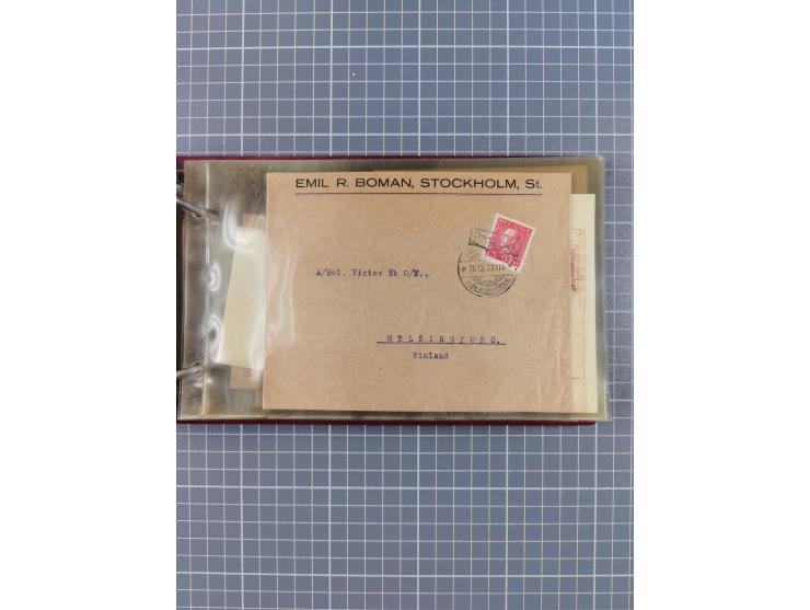 1853/1970 (ca.), interessante Sammlung “Schiffspost der Ostsee” mit Schwerpunkt bei den Anlandungsstempeln, ca 130 Briefe, Ka