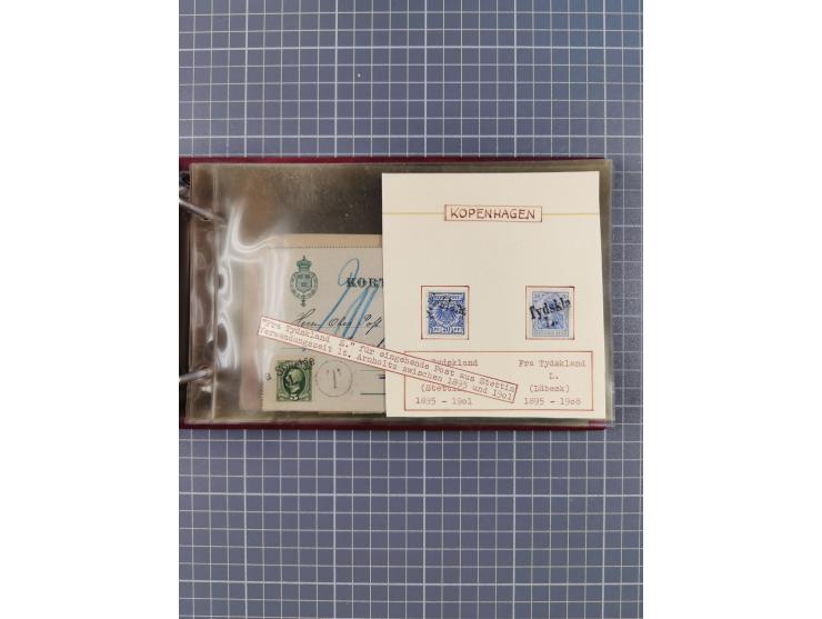 1853/1970 (ca.), interessante Sammlung “Schiffspost der Ostsee” mit Schwerpunkt bei den Anlandungsstempeln, ca 130 Briefe, Ka