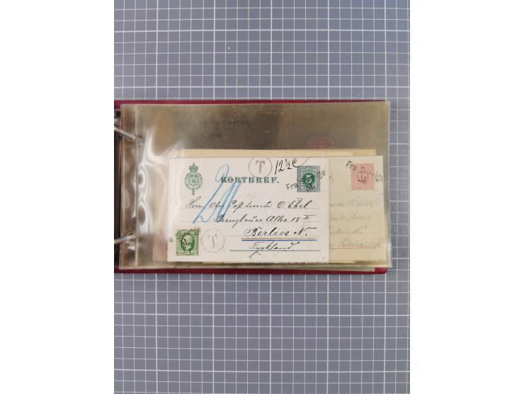 1853/1970 (ca.), interessante Sammlung “Schiffspost der Ostsee” mit Schwerpunkt bei den Anlandungsstempeln, ca 130 Briefe, Ka