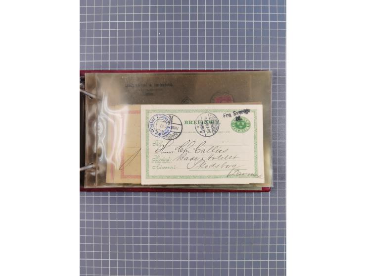 1853/1970 (ca.), interessante Sammlung “Schiffspost der Ostsee” mit Schwerpunkt bei den Anlandungsstempeln, ca 130 Briefe, Ka