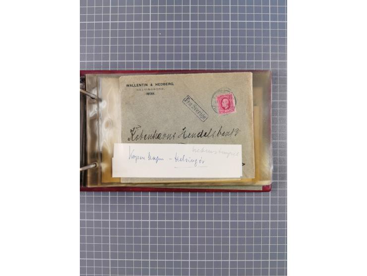 1853/1970 (ca.), interessante Sammlung “Schiffspost der Ostsee” mit Schwerpunkt bei den Anlandungsstempeln, ca 130 Briefe, Ka