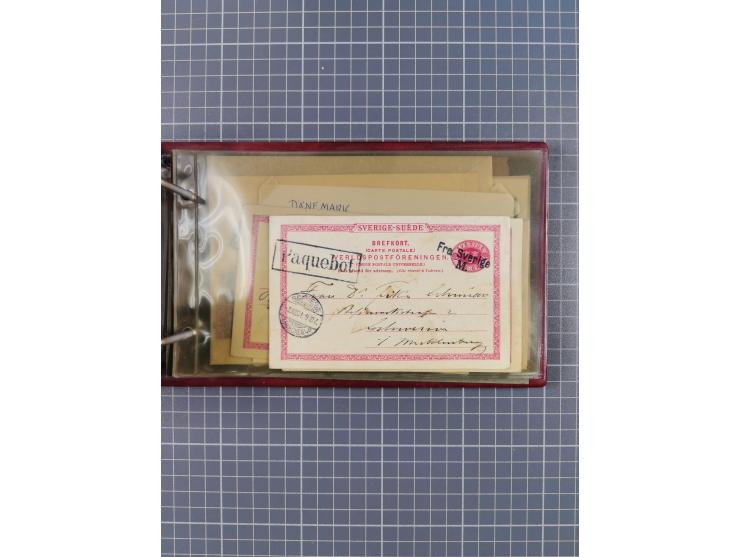 1853/1970 (ca.), interessante Sammlung “Schiffspost der Ostsee” mit Schwerpunkt bei den Anlandungsstempeln, ca 130 Briefe, Ka