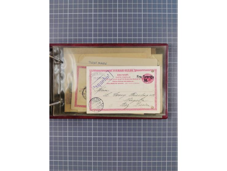 1853/1970 (ca.), interessante Sammlung “Schiffspost der Ostsee” mit Schwerpunkt bei den Anlandungsstempeln, ca 130 Briefe, Ka