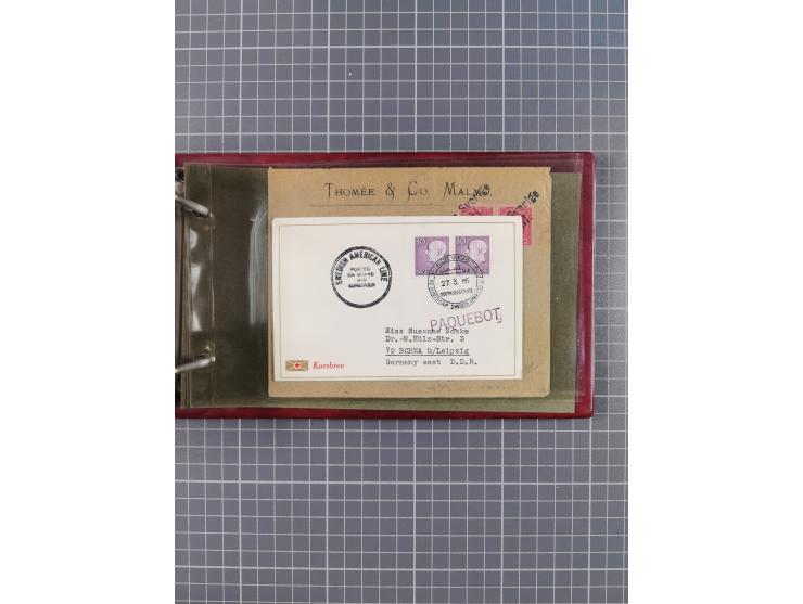 1853/1970 (ca.), interessante Sammlung “Schiffspost der Ostsee” mit Schwerpunkt bei den Anlandungsstempeln, ca 130 Briefe, Ka