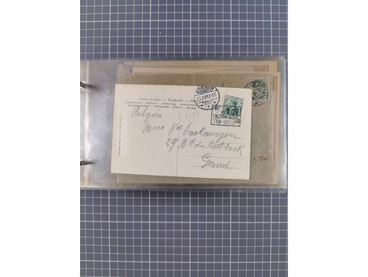 1853/1970 (ca.), interessante Sammlung “Schiffspost der Ostsee” mit Schwerpunkt bei den Anlandungsstempeln, ca 130 Briefe, Ka