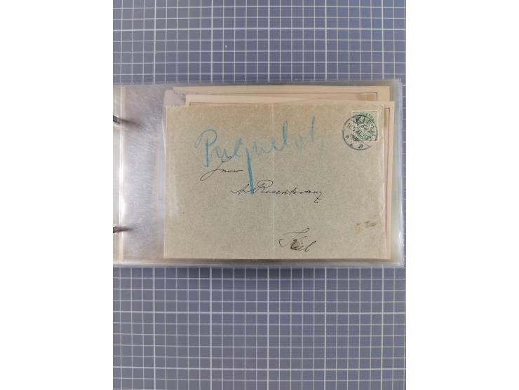 1853/1970 (ca.), interessante Sammlung “Schiffspost der Ostsee” mit Schwerpunkt bei den Anlandungsstempeln, ca 130 Briefe, Ka