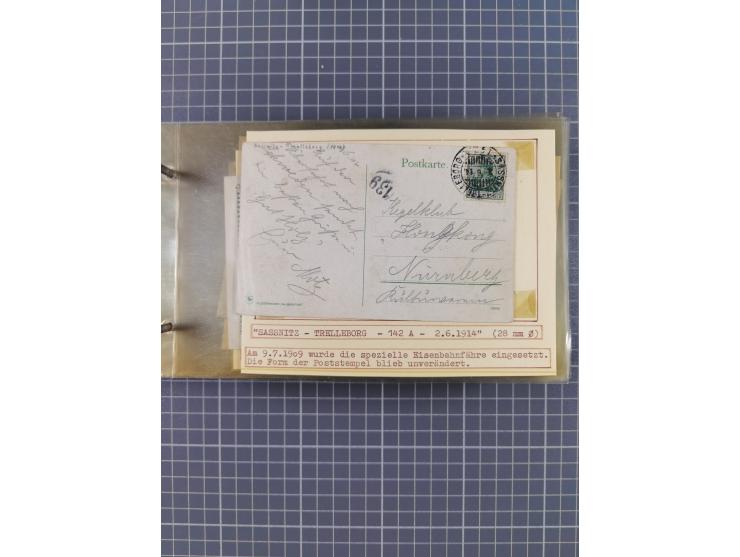 1853/1970 (ca.), interessante Sammlung “Schiffspost der Ostsee” mit Schwerpunkt bei den Anlandungsstempeln, ca 130 Briefe, Ka