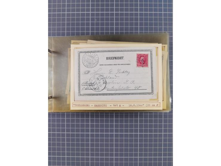 1853/1970 (ca.), interessante Sammlung “Schiffspost der Ostsee” mit Schwerpunkt bei den Anlandungsstempeln, ca 130 Briefe, Ka