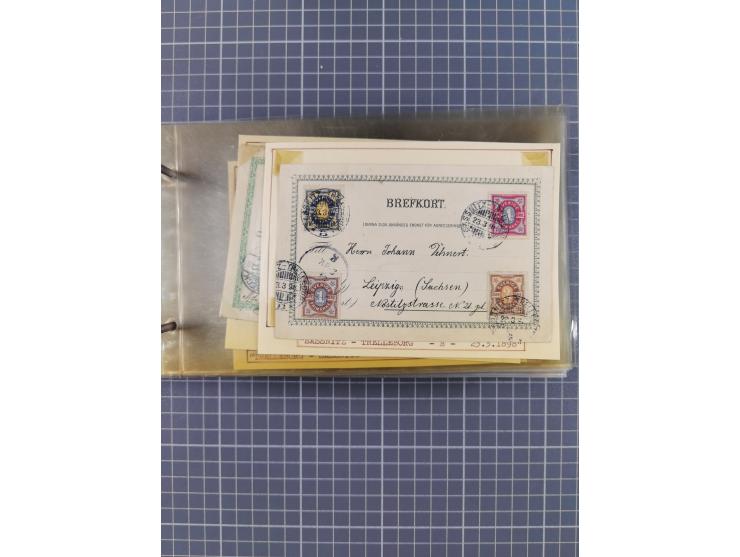 1853/1970 (ca.), interessante Sammlung “Schiffspost der Ostsee” mit Schwerpunkt bei den Anlandungsstempeln, ca 130 Briefe, Ka