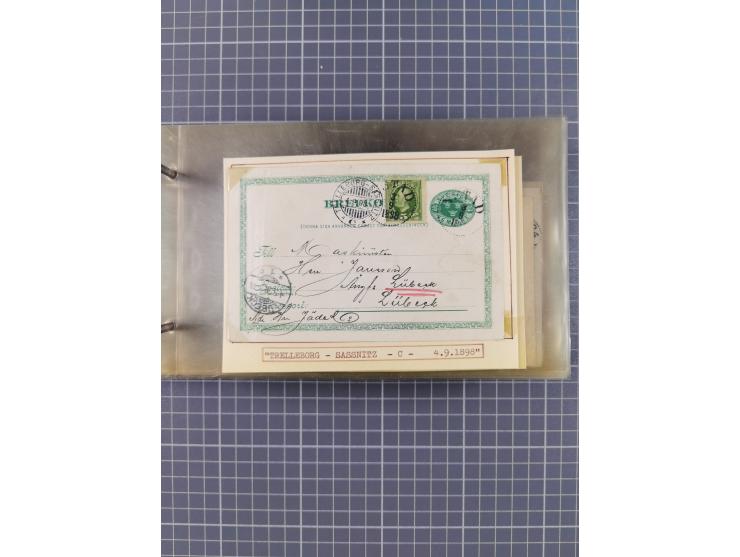 1853/1970 (ca.), interessante Sammlung “Schiffspost der Ostsee” mit Schwerpunkt bei den Anlandungsstempeln, ca 130 Briefe, Ka