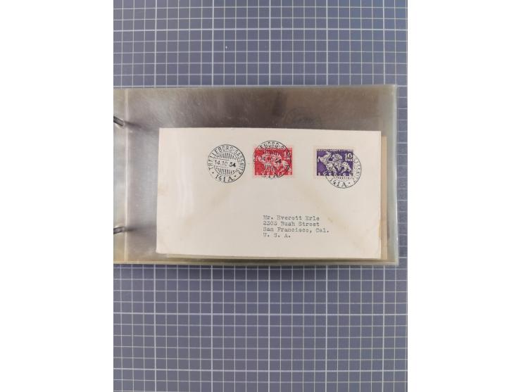 1853/1970 (ca.), interessante Sammlung “Schiffspost der Ostsee” mit Schwerpunkt bei den Anlandungsstempeln, ca 130 Briefe, Ka