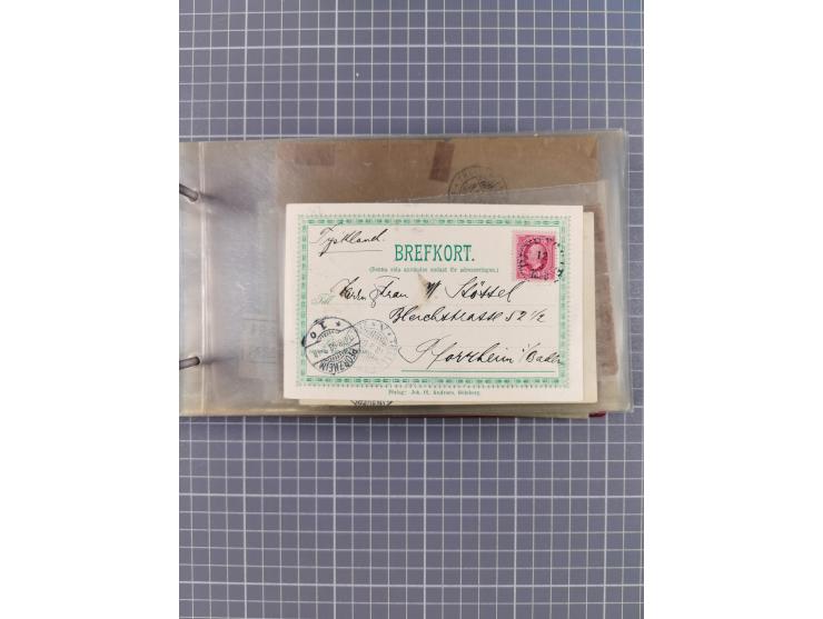 1853/1970 (ca.), interessante Sammlung “Schiffspost der Ostsee” mit Schwerpunkt bei den Anlandungsstempeln, ca 130 Briefe, Ka