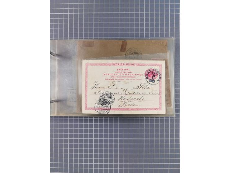 1853/1970 (ca.), interessante Sammlung “Schiffspost der Ostsee” mit Schwerpunkt bei den Anlandungsstempeln, ca 130 Briefe, Ka