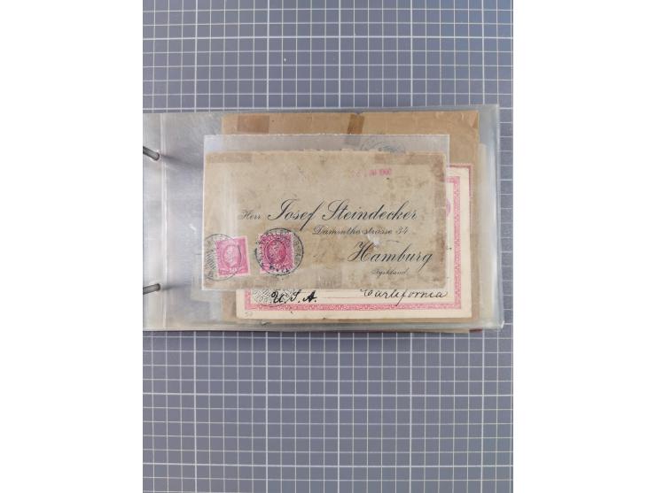 1853/1970 (ca.), interessante Sammlung “Schiffspost der Ostsee” mit Schwerpunkt bei den Anlandungsstempeln, ca 130 Briefe, Ka