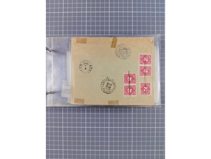 1853/1970 (ca.), interessante Sammlung “Schiffspost der Ostsee” mit Schwerpunkt bei den Anlandungsstempeln, ca 130 Briefe, Ka