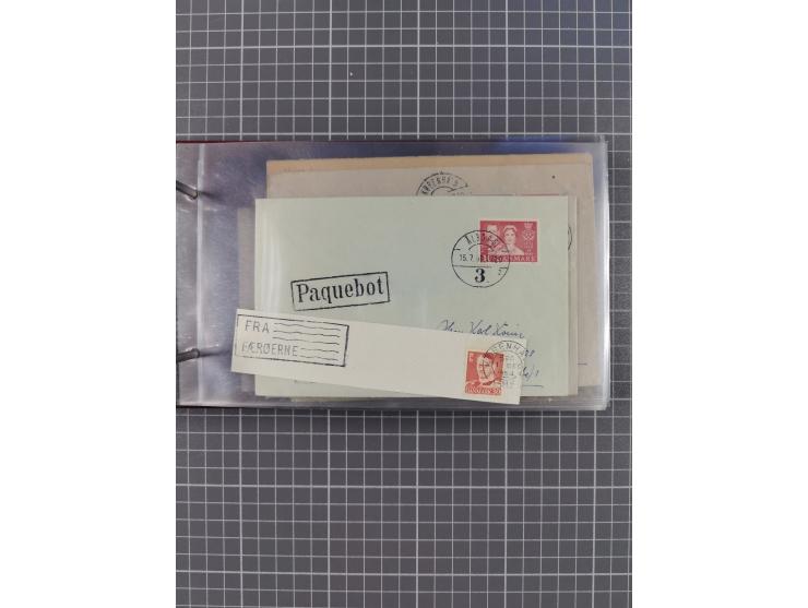 1853/1970 (ca.), interessante Sammlung “Schiffspost der Ostsee” mit Schwerpunkt bei den Anlandungsstempeln, ca 130 Briefe, Ka