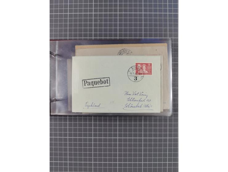 1853/1970 (ca.), interessante Sammlung “Schiffspost der Ostsee” mit Schwerpunkt bei den Anlandungsstempeln, ca 130 Briefe, Ka