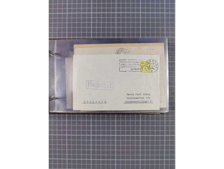 1853/1970 (ca.), interessante Sammlung “Schiffspost der Ostsee” mit Schwerpunkt bei den Anlandungsstempeln, ca 130 Briefe, Ka