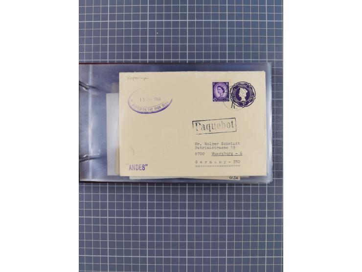 1853/1970 (ca.), interessante Sammlung “Schiffspost der Ostsee” mit Schwerpunkt bei den Anlandungsstempeln, ca 130 Briefe, Ka