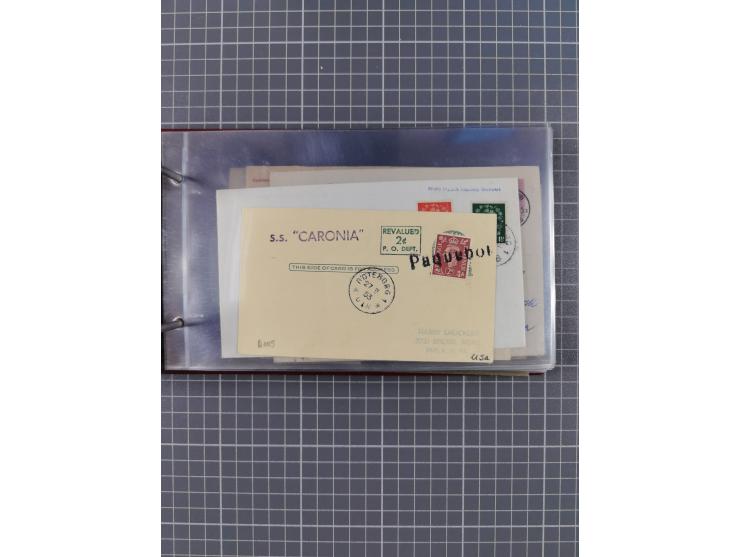 1853/1970 (ca.), interessante Sammlung “Schiffspost der Ostsee” mit Schwerpunkt bei den Anlandungsstempeln, ca 130 Briefe, Ka