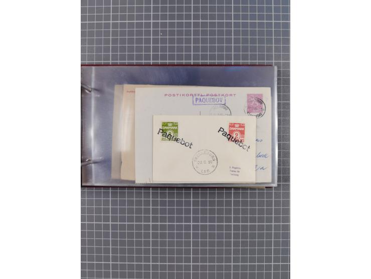 1853/1970 (ca.), interessante Sammlung “Schiffspost der Ostsee” mit Schwerpunkt bei den Anlandungsstempeln, ca 130 Briefe, Ka