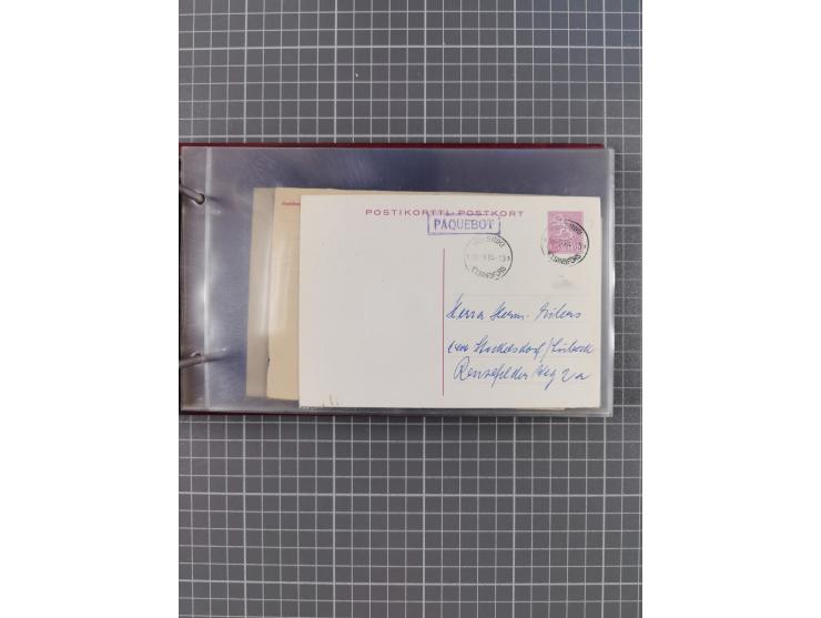 1853/1970 (ca.), interessante Sammlung “Schiffspost der Ostsee” mit Schwerpunkt bei den Anlandungsstempeln, ca 130 Briefe, Ka