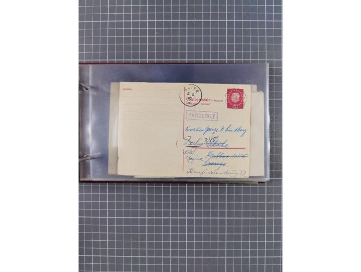 1853/1970 (ca.), interessante Sammlung “Schiffspost der Ostsee” mit Schwerpunkt bei den Anlandungsstempeln, ca 130 Briefe, Ka