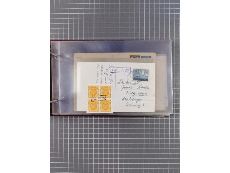 1853/1970 (ca.), interessante Sammlung “Schiffspost der Ostsee” mit Schwerpunkt bei den Anlandungsstempeln, ca 130 Briefe, Ka