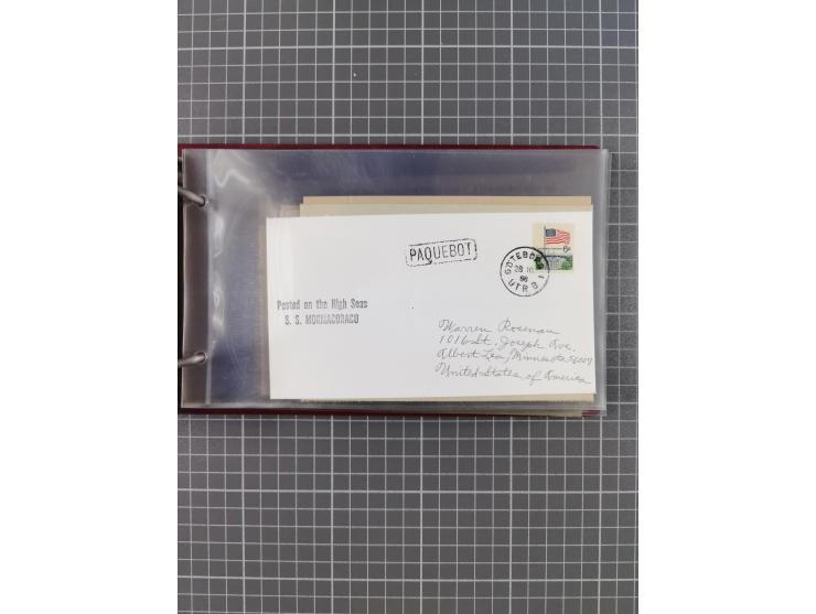 1853/1970 (ca.), interessante Sammlung “Schiffspost der Ostsee” mit Schwerpunkt bei den Anlandungsstempeln, ca 130 Briefe, Ka