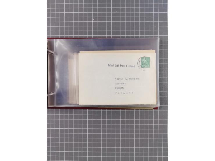 1853/1970 (ca.), interessante Sammlung “Schiffspost der Ostsee” mit Schwerpunkt bei den Anlandungsstempeln, ca 130 Briefe, Ka