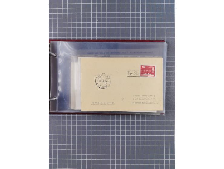 1853/1970 (ca.), interessante Sammlung “Schiffspost der Ostsee” mit Schwerpunkt bei den Anlandungsstempeln, ca 130 Briefe, Ka