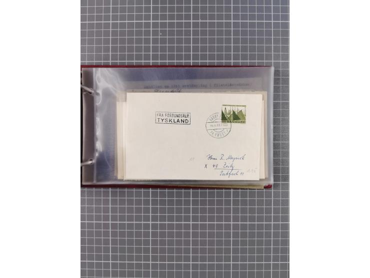 1853/1970 (ca.), interessante Sammlung “Schiffspost der Ostsee” mit Schwerpunkt bei den Anlandungsstempeln, ca 130 Briefe, Ka