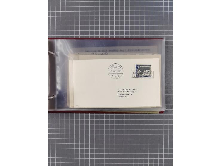 1853/1970 (ca.), interessante Sammlung “Schiffspost der Ostsee” mit Schwerpunkt bei den Anlandungsstempeln, ca 130 Briefe, Ka