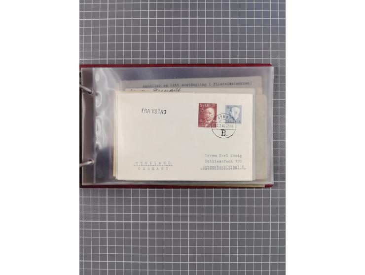 1853/1970 (ca.), interessante Sammlung “Schiffspost der Ostsee” mit Schwerpunkt bei den Anlandungsstempeln, ca 130 Briefe, Ka