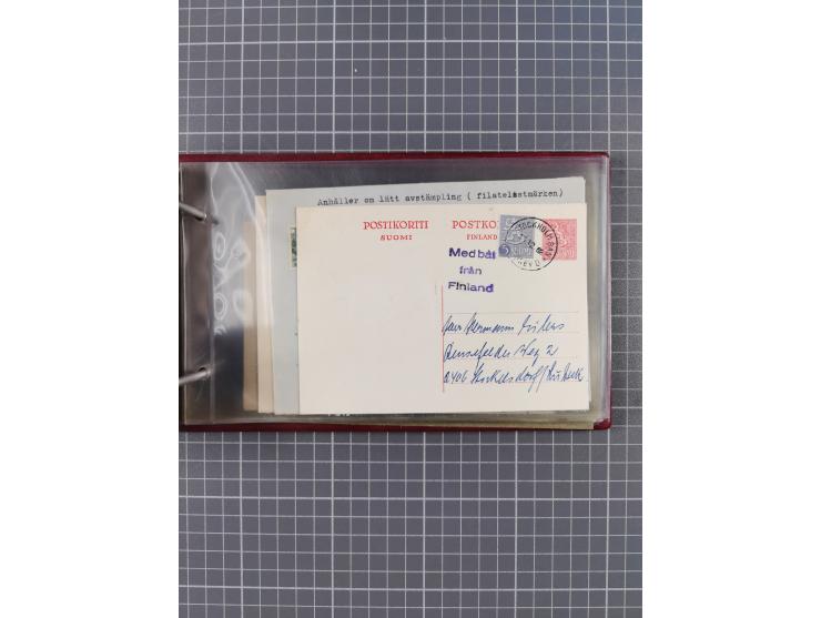 1853/1970 (ca.), interessante Sammlung “Schiffspost der Ostsee” mit Schwerpunkt bei den Anlandungsstempeln, ca 130 Briefe, Ka