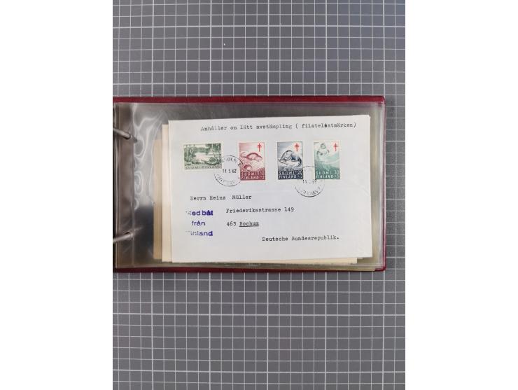 1853/1970 (ca.), interessante Sammlung “Schiffspost der Ostsee” mit Schwerpunkt bei den Anlandungsstempeln, ca 130 Briefe, Ka