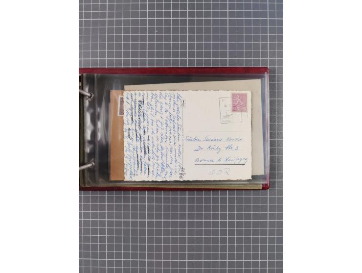 1853/1970 (ca.), interessante Sammlung “Schiffspost der Ostsee” mit Schwerpunkt bei den Anlandungsstempeln, ca 130 Briefe, Ka