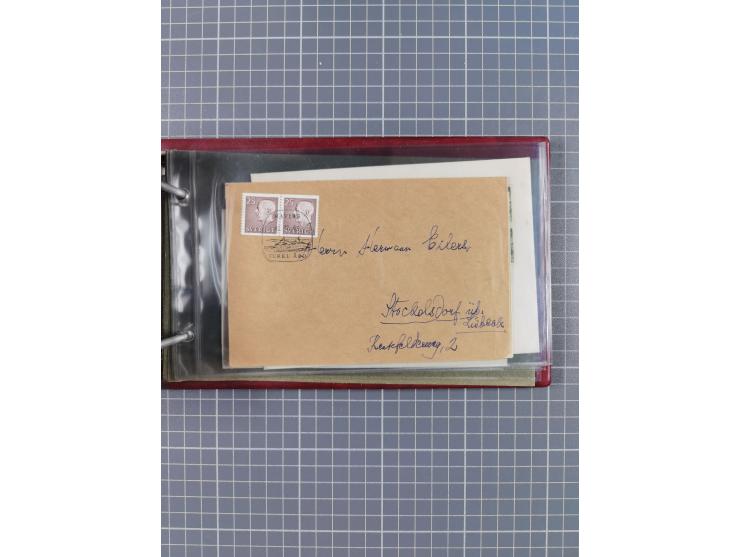 1853/1970 (ca.), interessante Sammlung “Schiffspost der Ostsee” mit Schwerpunkt bei den Anlandungsstempeln, ca 130 Briefe, Ka