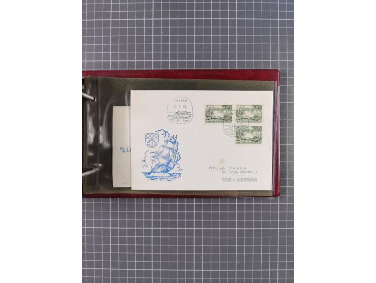 1853/1970 (ca.), interessante Sammlung “Schiffspost der Ostsee” mit Schwerpunkt bei den Anlandungsstempeln, ca 130 Briefe, Ka