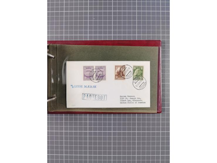 1853/1970 (ca.), interessante Sammlung “Schiffspost der Ostsee” mit Schwerpunkt bei den Anlandungsstempeln, ca 130 Briefe, Ka