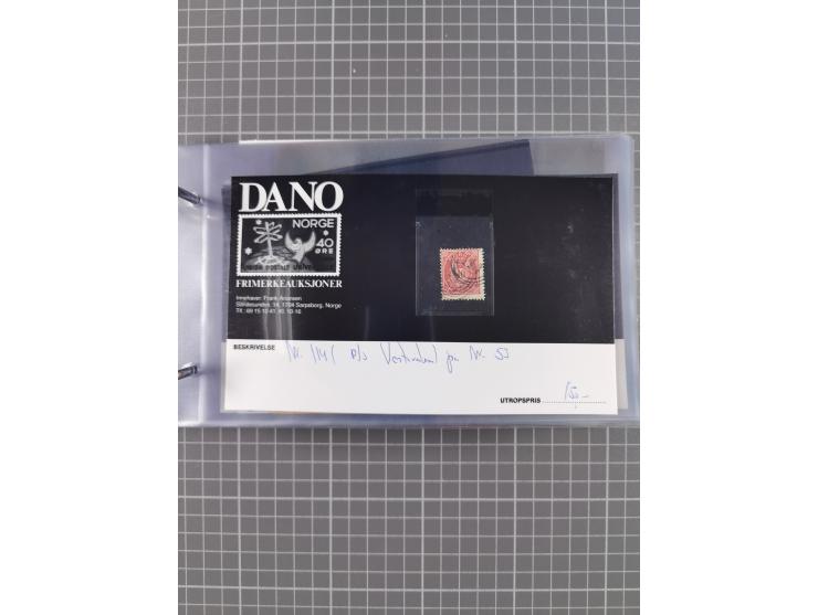 Norwegen: 1885/1934, Sammlung “Nummern-Stempel der Schiffspost ex 17/837” mit über 40 Briefen, Karten und GSK sowie einigen l